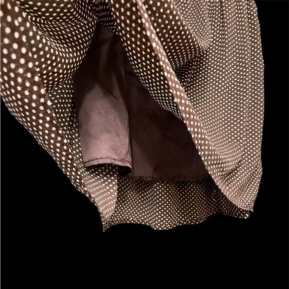 Jessica brand, Brown and White polka dot skirt, size Large - Picture 2 of 4